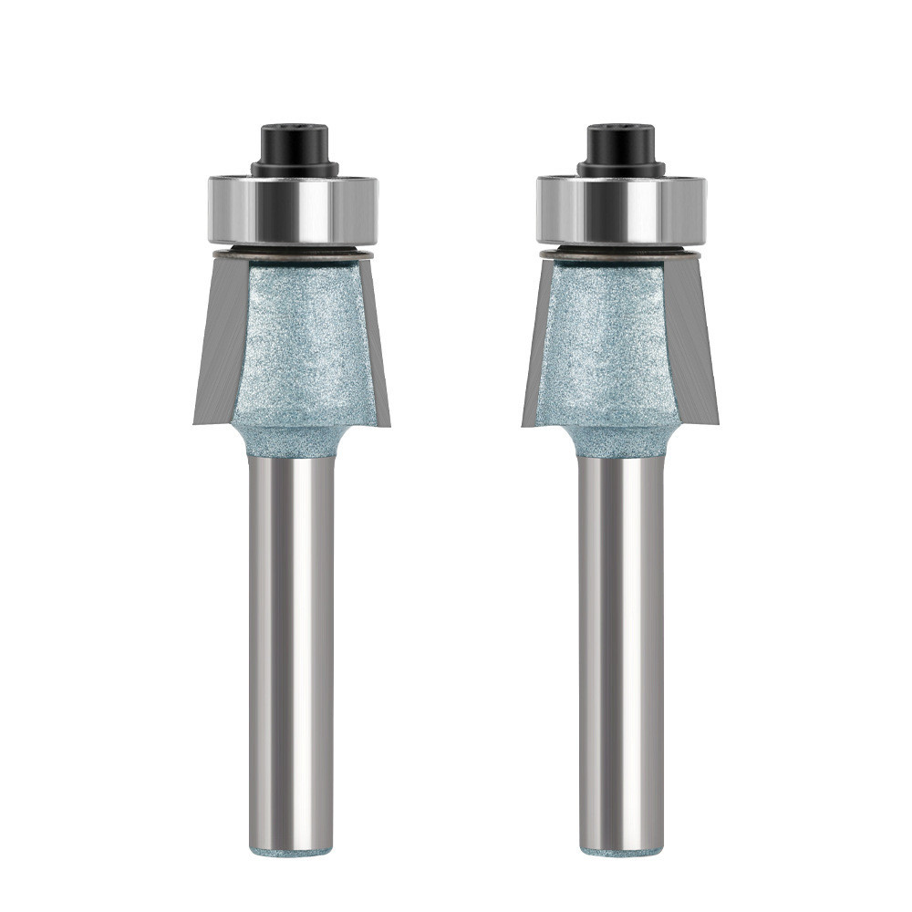 7° Chamfer Router Bit 2 ขลุ่ย, 1/4 นิ้วหรือ 6 มม. Shank, Reversible ...