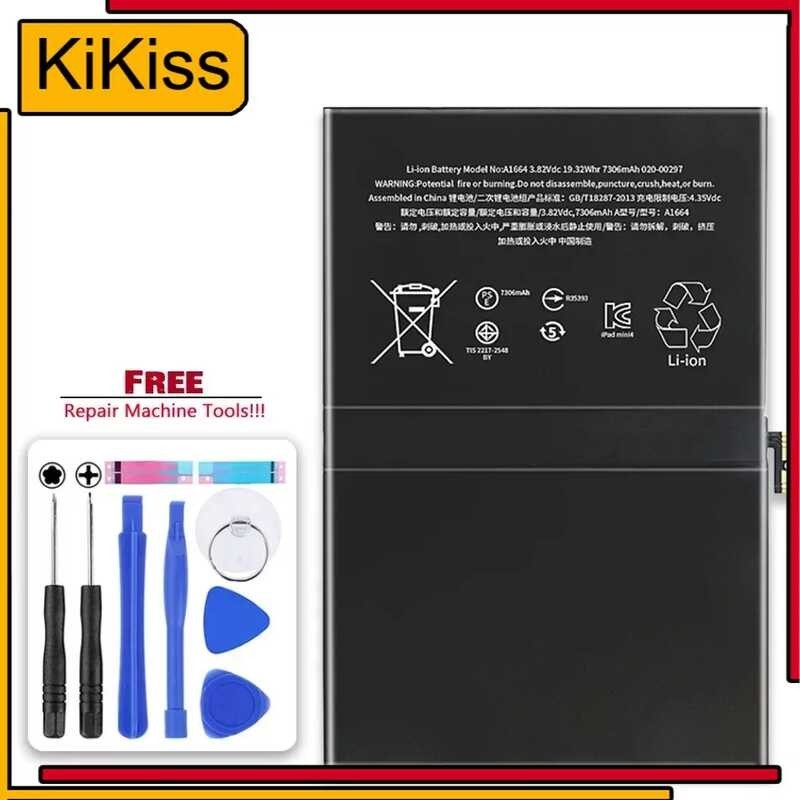 Batterie IPad Pro 9.7 2016 / IPad 6.3 6.4 - Modèles A1664 A1673 A1674 A1675 - 7306 MAh - Kit Outils Gratuit