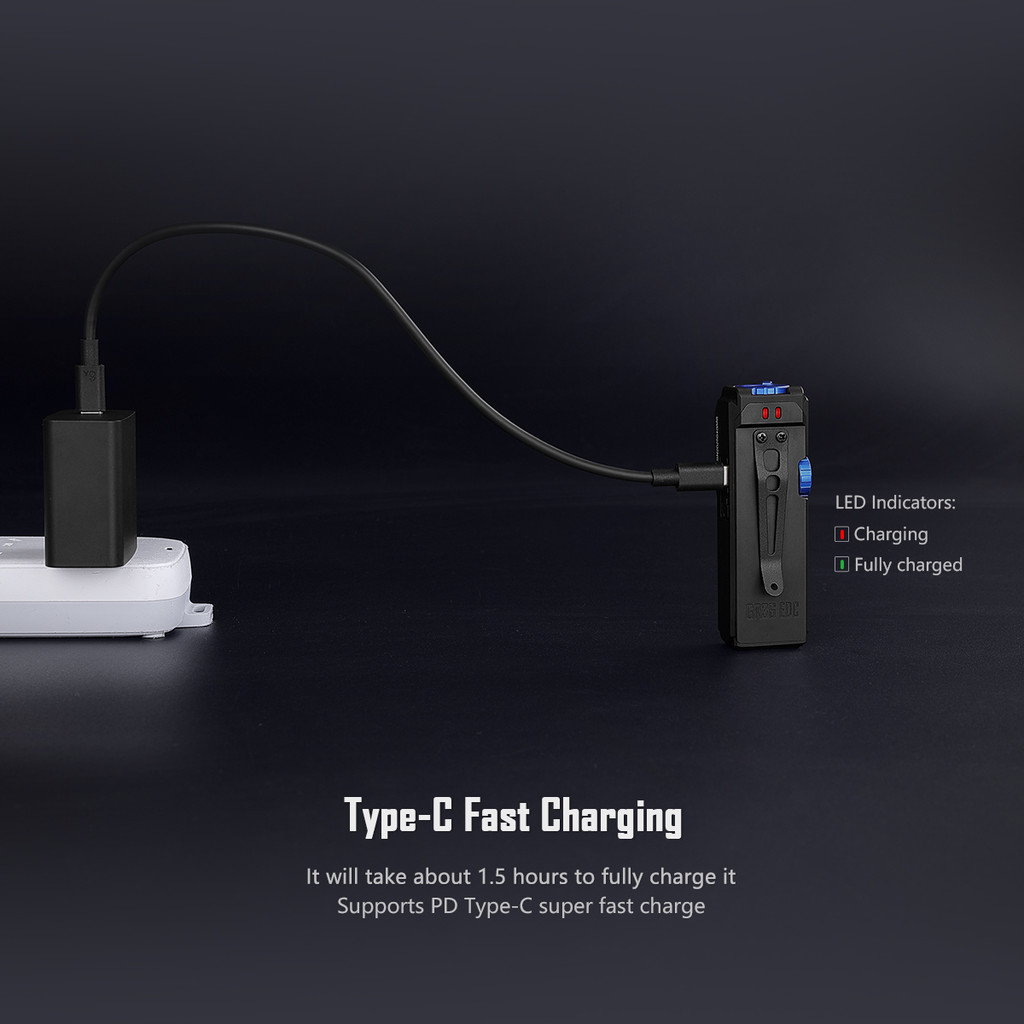 IMALETN GR36 ไฟฉาย LED 2800 ลูเมน แสง UV 365 NM ถึง 486 เมตร ชาร์จด้วย ...
