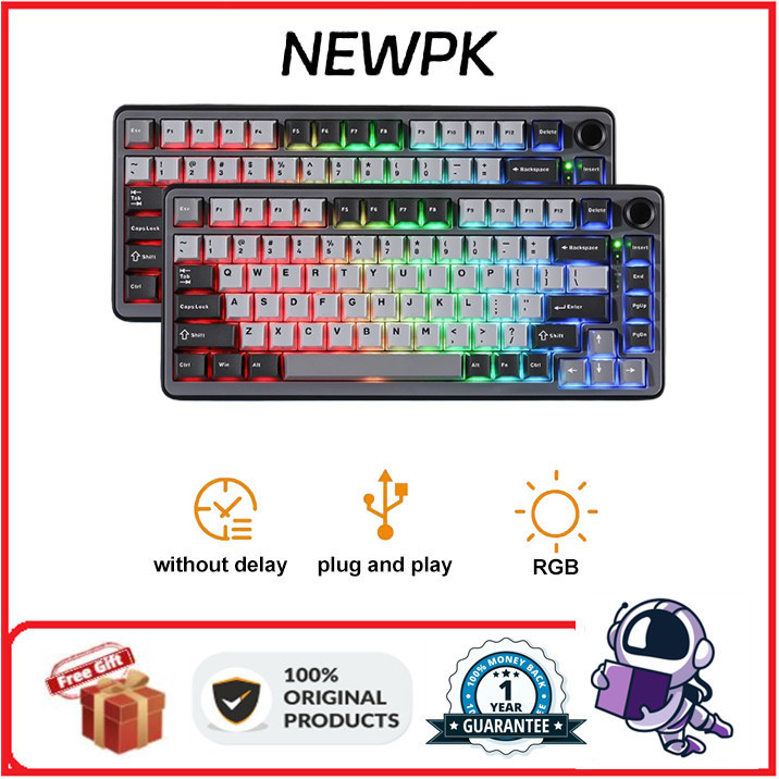 Yunzii RT75 คีย์บอร์ดเชิงกลแบบมีสาย esports แกนแม่เหล็กรองรับ RGB แบบ ...
