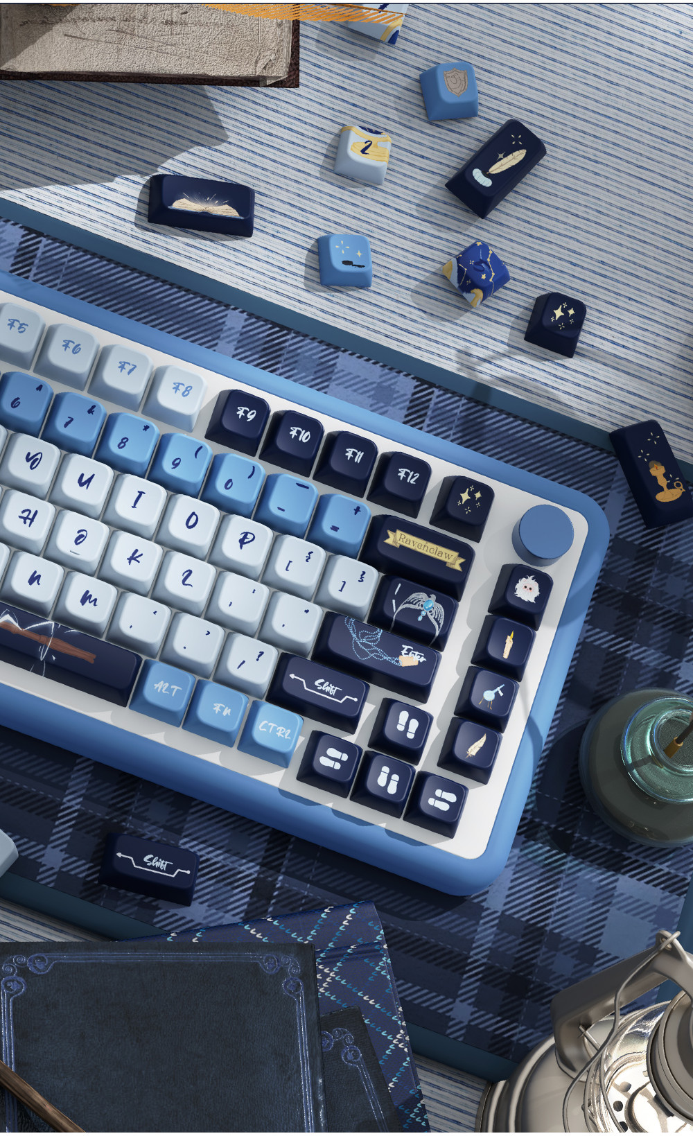 Ravenclaw Keycaps MDA โปรไฟล์ PBT 138/158 คีย์ Keycap ระเหิดห้าด้าน ...