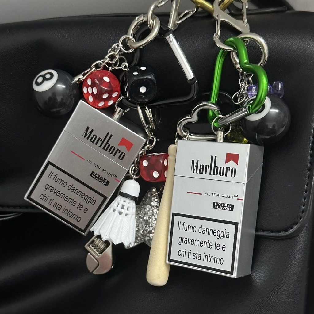 Marlboro Ash Key จี้ Extremely Complex กระเป๋าโลหะแขวน Rodeo อเนก ...
