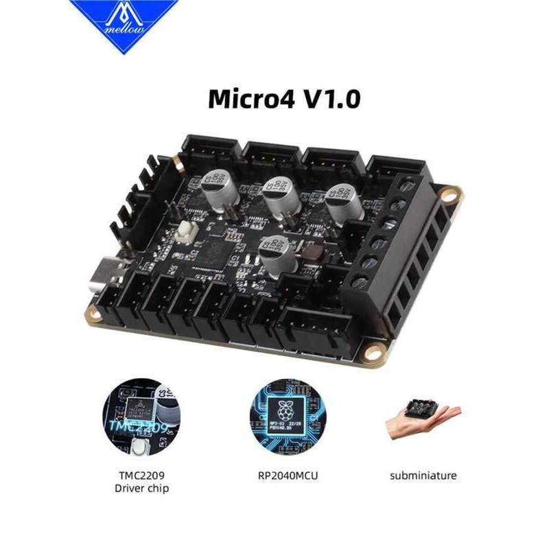 แผงควบคุมหลักเครื่องพิมพ์ 3D Mellow Mini 4-Axis Fly Micro4 V1.0 เหมาะ ...