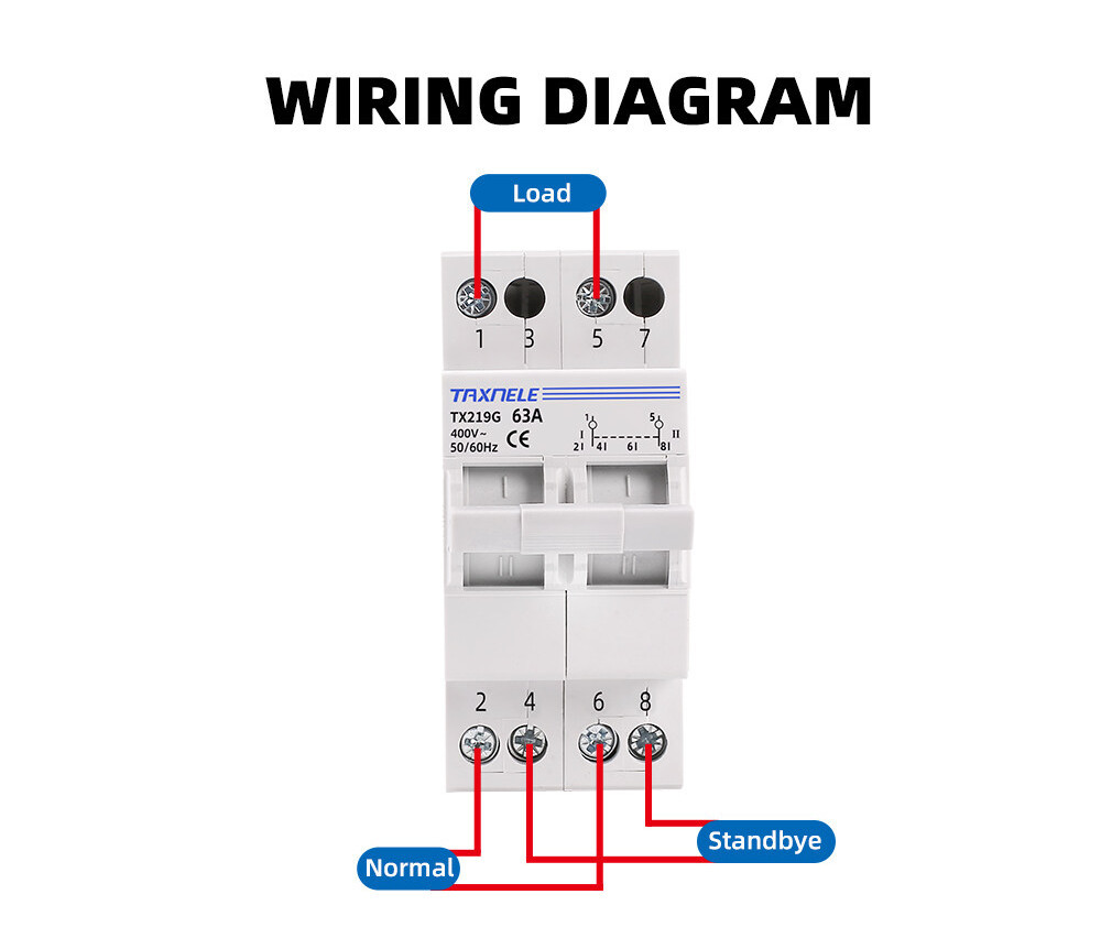 Mts Dual Power Manual Transfer Switch Interlock Circuit Breaker 2P 40A ...