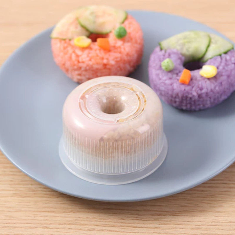 โดนัทรูปร่างรูปแบบรอบไม่ติดซูชิ Bento Maker DIY Easy Rice Ball กด ...