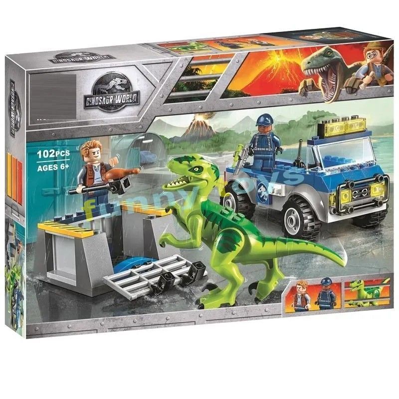 Jurassic World Series /Pteranadon Escape/Raptor Rescue รถบรรทุก/บล็อก ...
