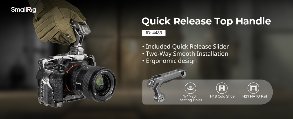 Smallrig Camera Top Handle with Quick Release Slider-4483 | Shopee Thailand