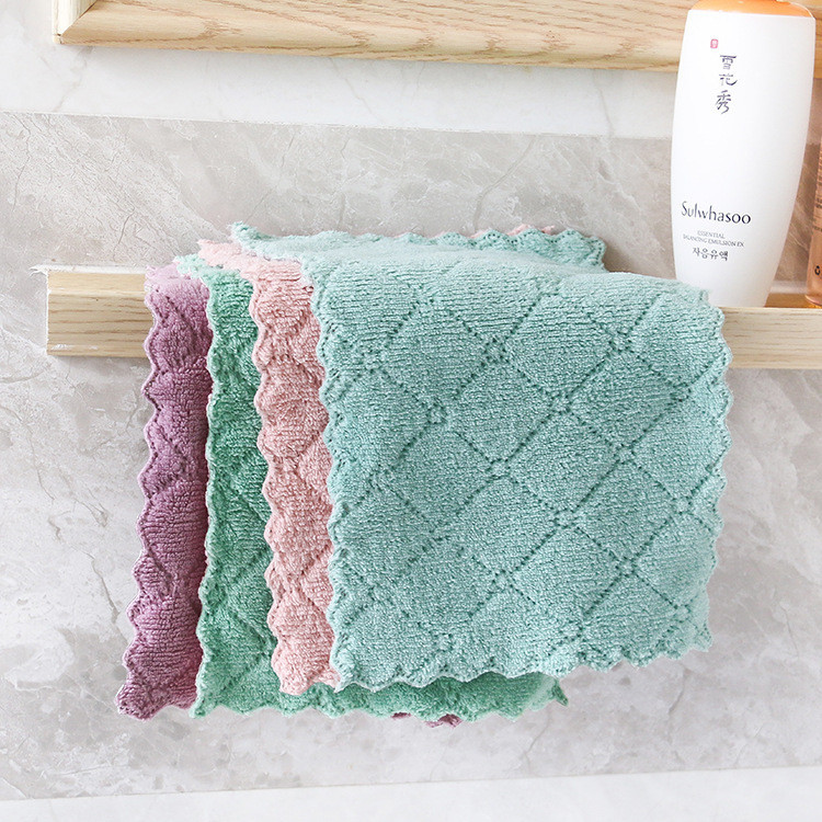 ครัวเรือน 2 สี Rag Multi-Functional KITCHEN ทำความสะอาด Lazy Rag ...