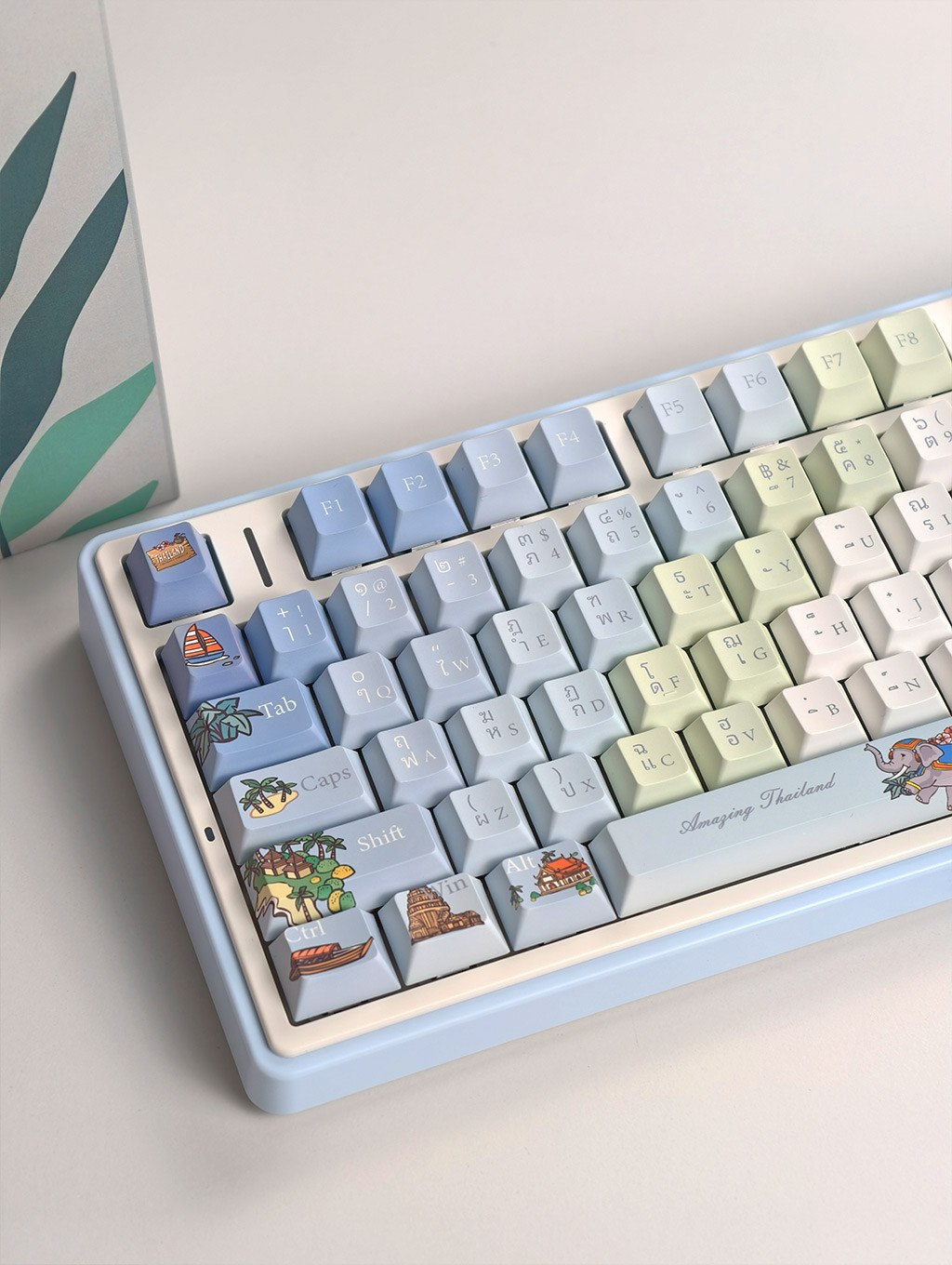Water-Splashing Festival Keycaps 136 คีย์โปรไฟล์เชอร์รี่ PBT Dye ...