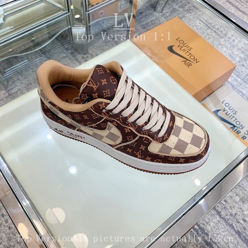 Lv รองเท้าผ้าใบสุภาพสตรีสไตล์คู่ 2023LV Limited Edition First Layer ...