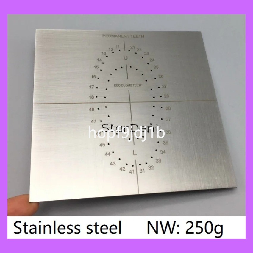 Dental Rubber Dam Frame – 10cm X 10cm Stainless Steel Instruments, Medium Size