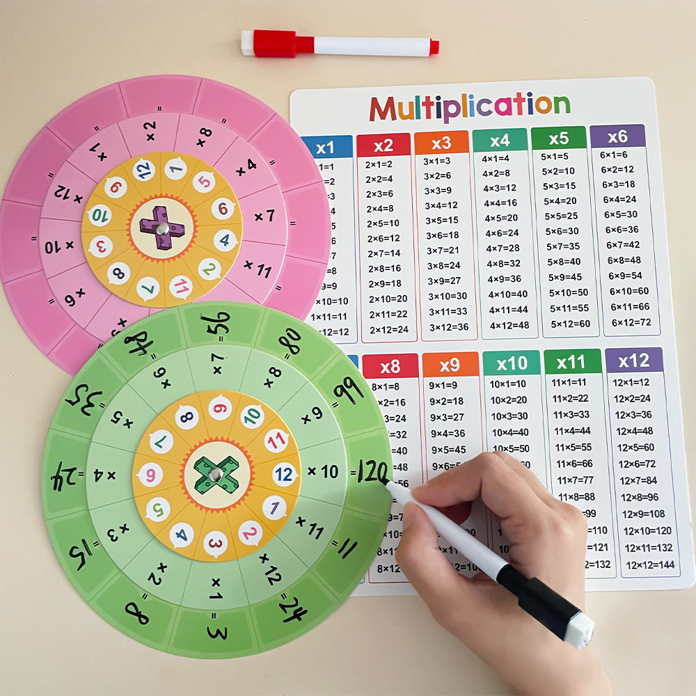 Montessori Learning Cards, Matching Games Multiplication Math Education ...