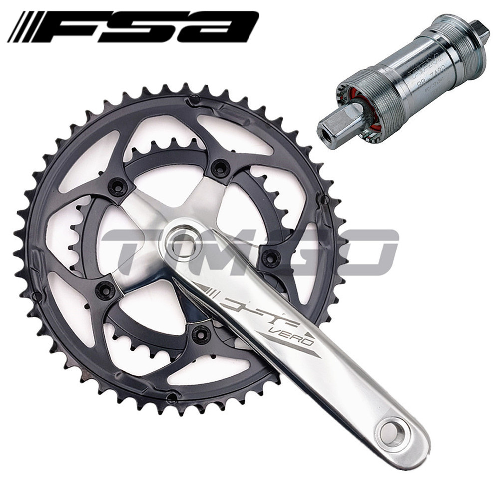 FSA Vero CK-601 แผนที่กรวดจักรยานพับ ความเร็ว 28/9/10, ขนาด 50-34T ...