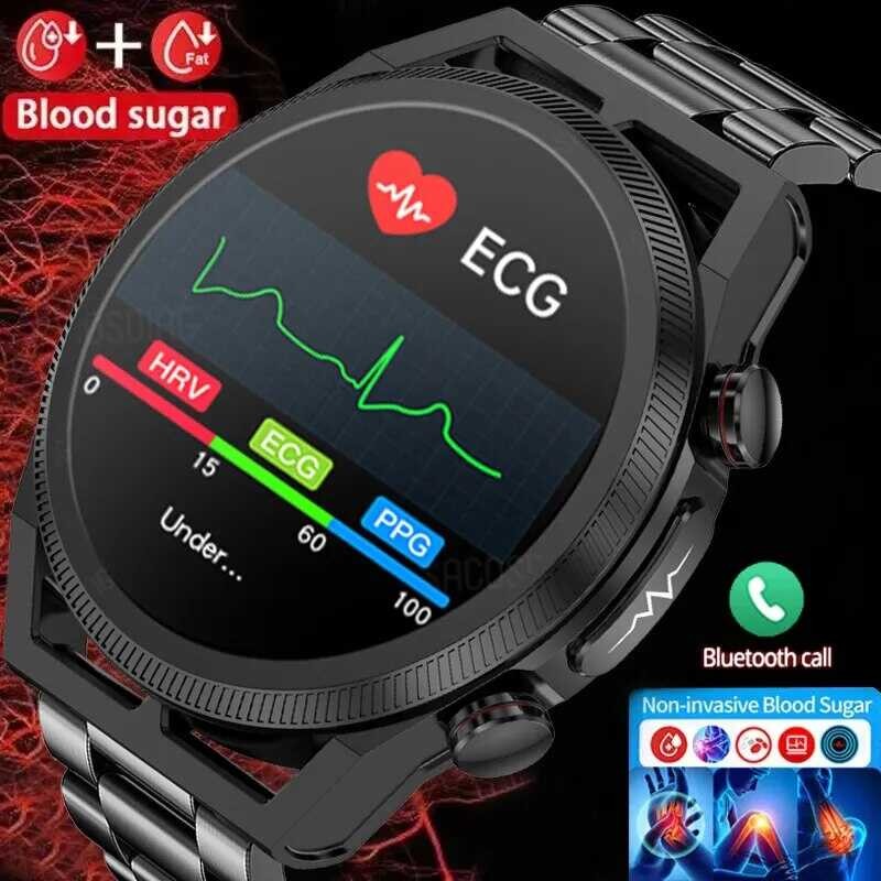 Health Smart Watch Sugar Blood Lpd Urc Acd HRV Montor Ecg+Ppg 360*360 ...