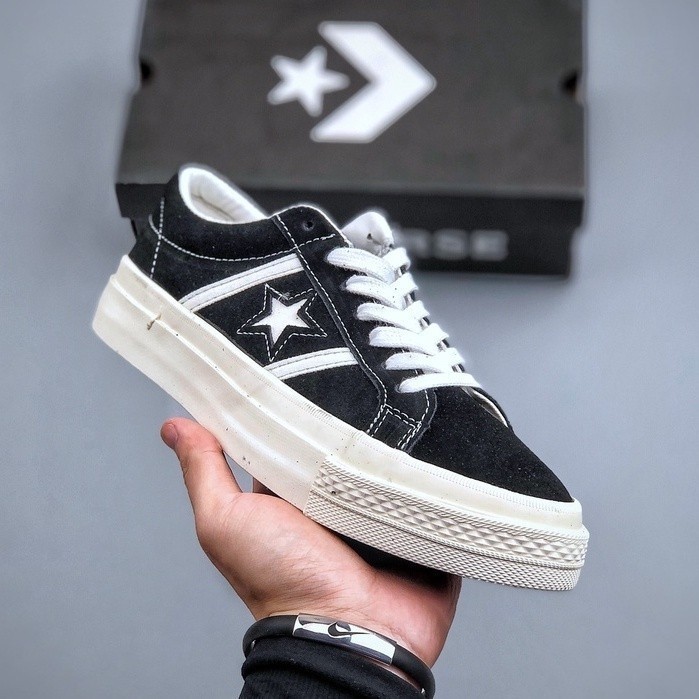 CONVERSE JACK Star bars J Suede JACK One Star รองเท้าผ้าใบลำลองต่ำ ...