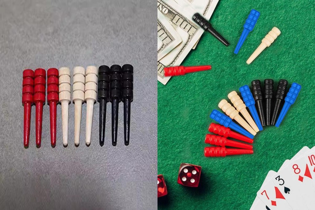 Cribbage หมุดเปลี่ยน Cribbage Peg ชุด 12 ชิ้นไม้ Cribbage หมุดชุด ...