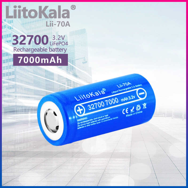 4pcs Hochleistungs-3,2V 32700 7000mAh Akku LiFePO4 35A 55A+Nickelblech – -de