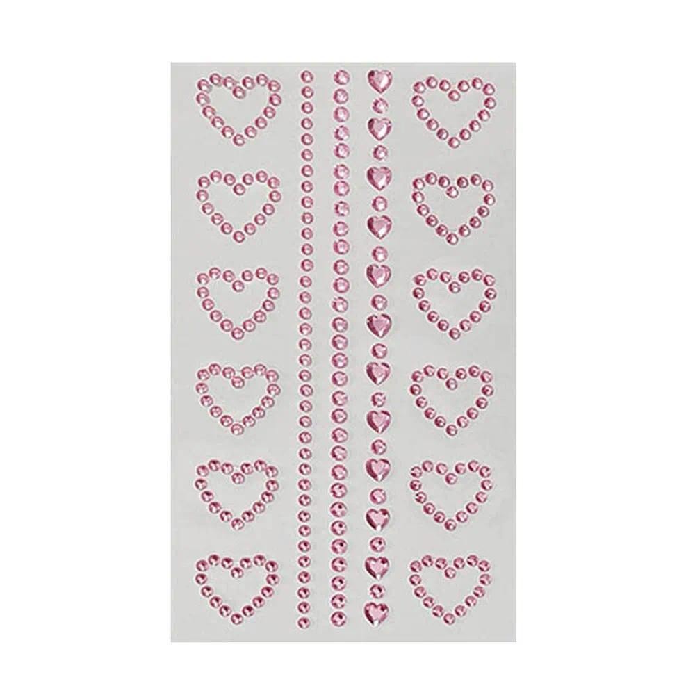 เครื่องประดับใบหน้าคริสตัลเพชรสติกเกอร์ DIY Body Pearl Rhinestones 3D ...