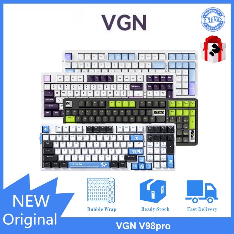 Vgn V98 ProV2 คีย์บอร์ดไร้สายบลูทูธ สามโหมด | Shopee Thailand