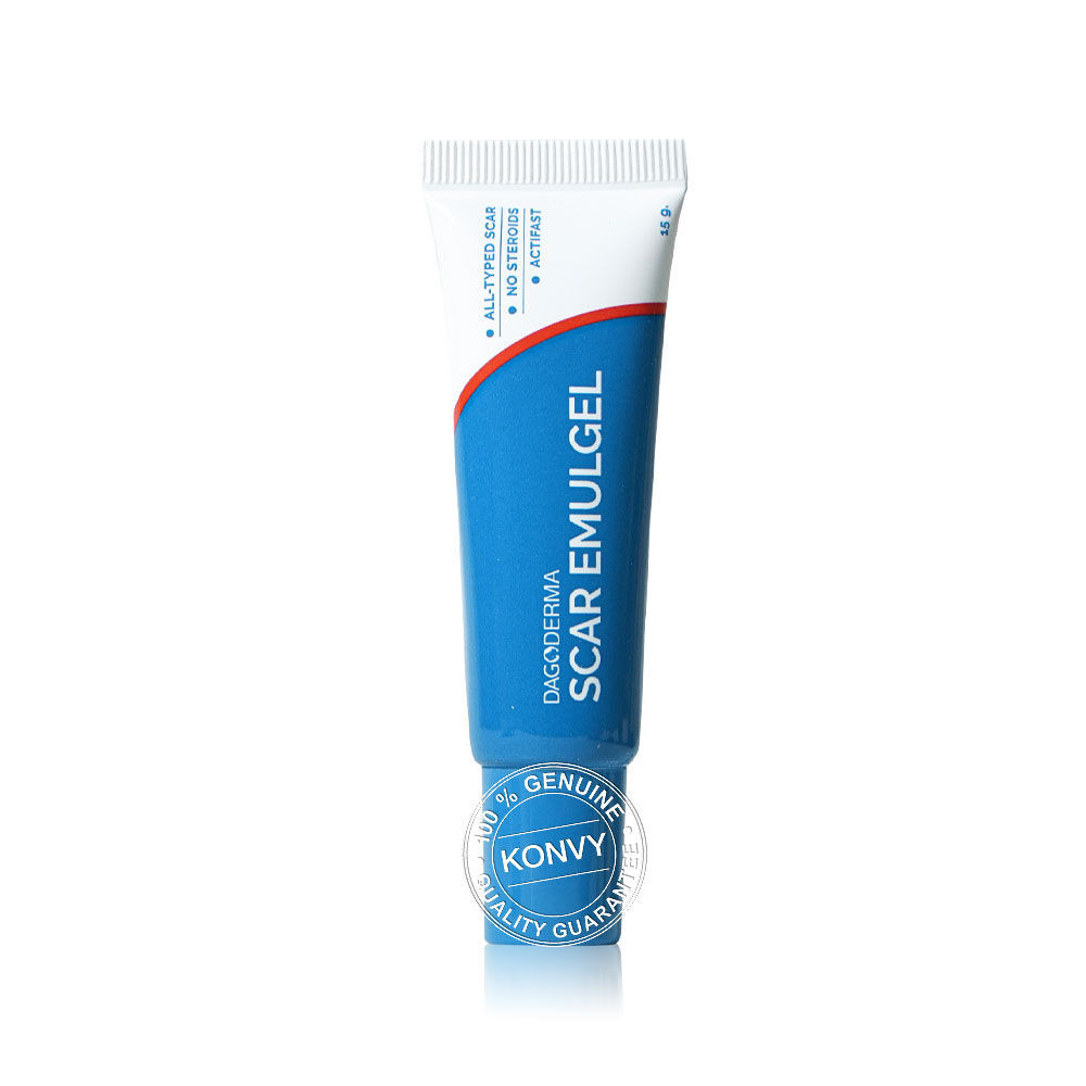Dagoderma Scar Emulgel 15g ผลิตภัณฑ์ลดรอยแผลเป็น รอยแดง รอยดำจากสิวแบบอ ...