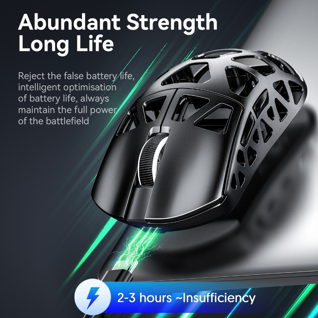 Attack Shark R3 แมกนีเซียมเมาส์น้ําหนักเบา 46g 8KHz PAW3395 สามโหมด ...