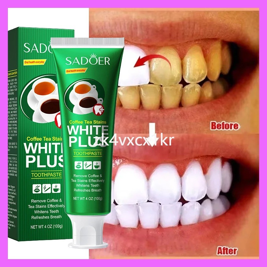 สไตล์ใหม่ Teeth Whiten Toothpaste Fast Remove Plaque Smoke Coffee Tea ...