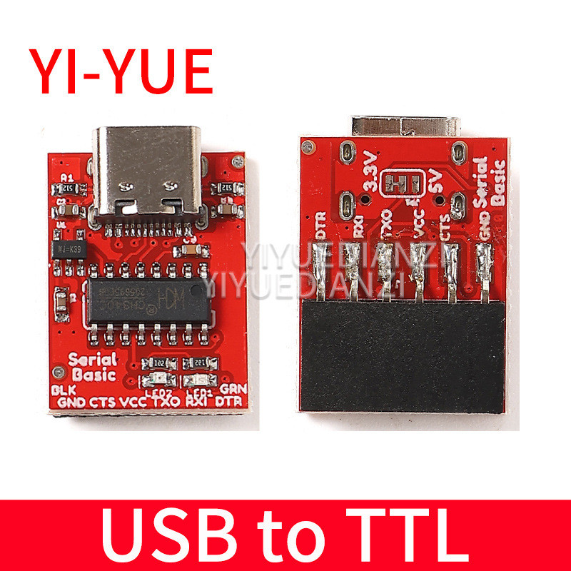 Type-C USB ถึง TTL Serial Port CH340C โมดูลอัพเกรด Microcontroller ...