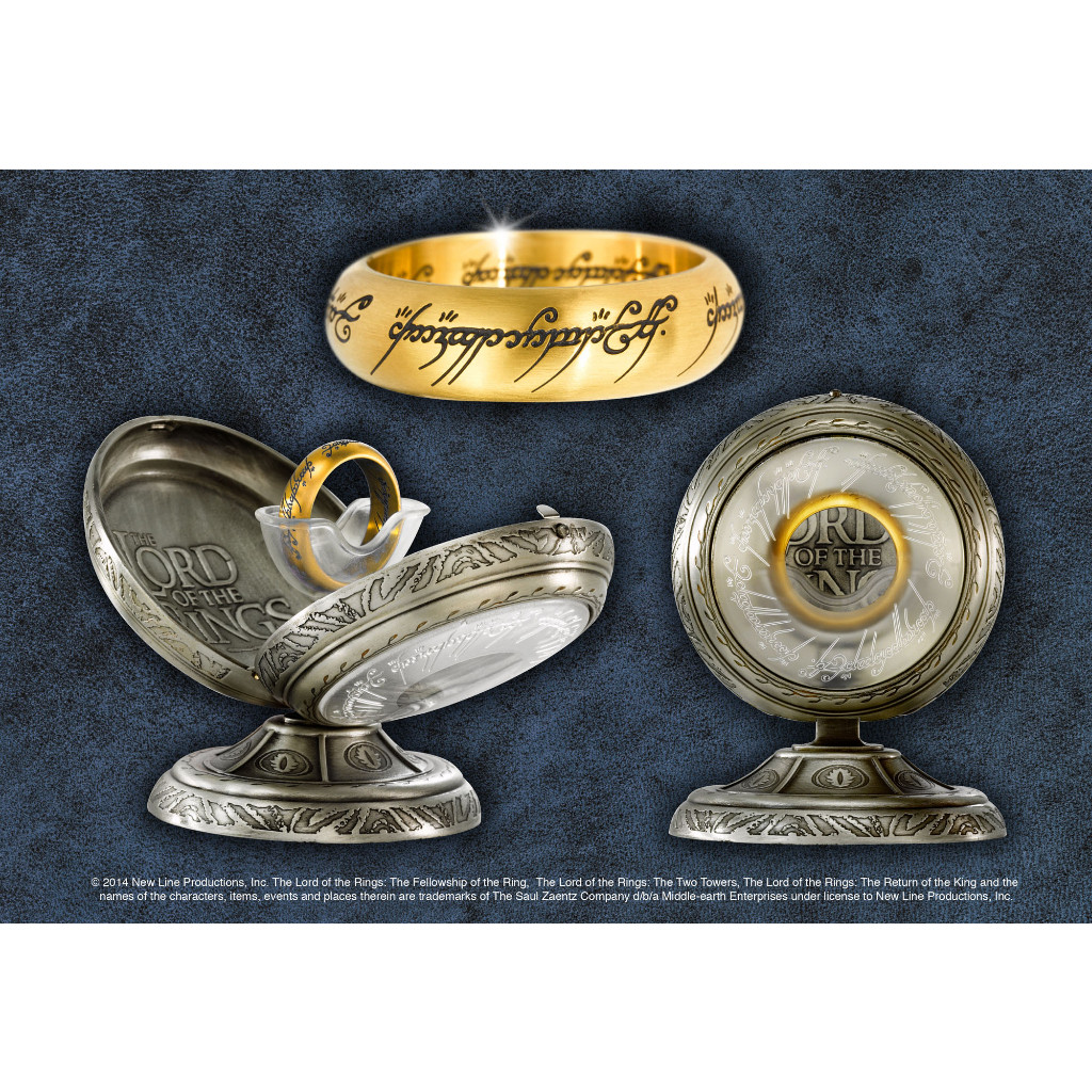 Cadeau Fan Tolkien A Noble Collection Lord Of The Rings Ring Of