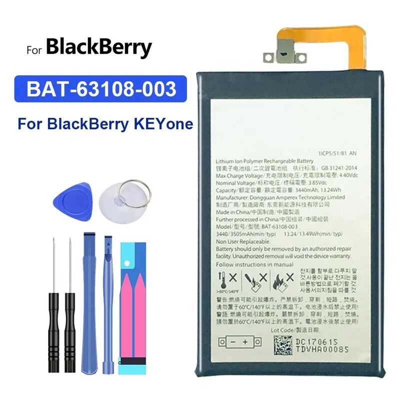 Batterie De Rechange 3440 MAh 3.85V Pour BlackBerry Keyone/Key1, DTEK70, DK70 - Compatible BAT-63108-003
