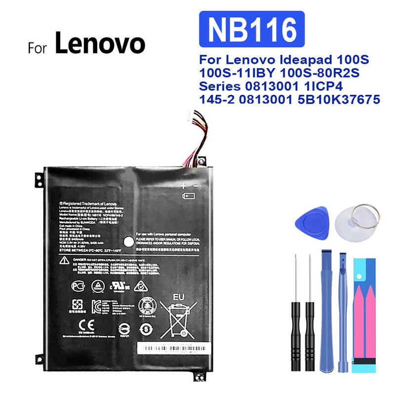 Schermo LCD 11.6 Pollici Per Lenovo IdeaPad 100S-11IBY (80R2) - HD Opaco 30 Pin - Ricambio Originale