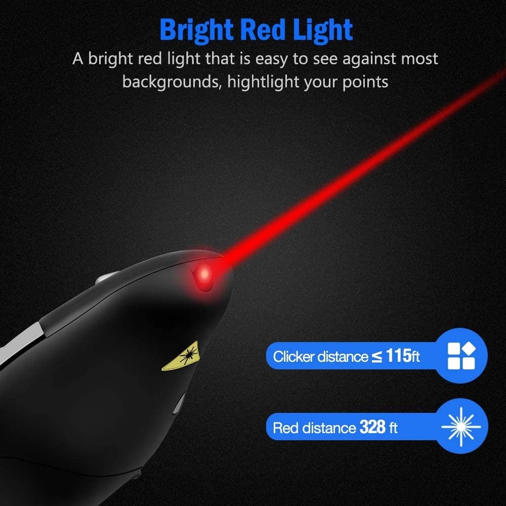 พ้อยเตอร์ เป่า Presenter Presentation Mouse Laser Pointer รีโมทพ้อยเตอร ...