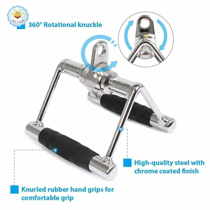 มือจับ V Grip Triangle Handle อุปกรณ์ฟิตเนส เล่นกับ Cable (Exercise ...