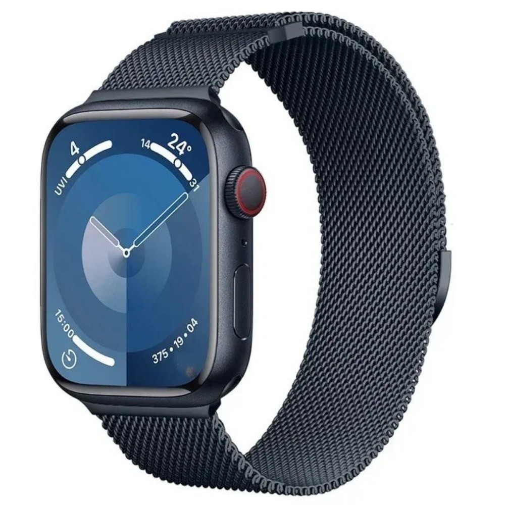 Magnetic milan Loop สายโลหะสร้อยข้อมือสําหรับ Apple Watch S10 42 46 มม. ...