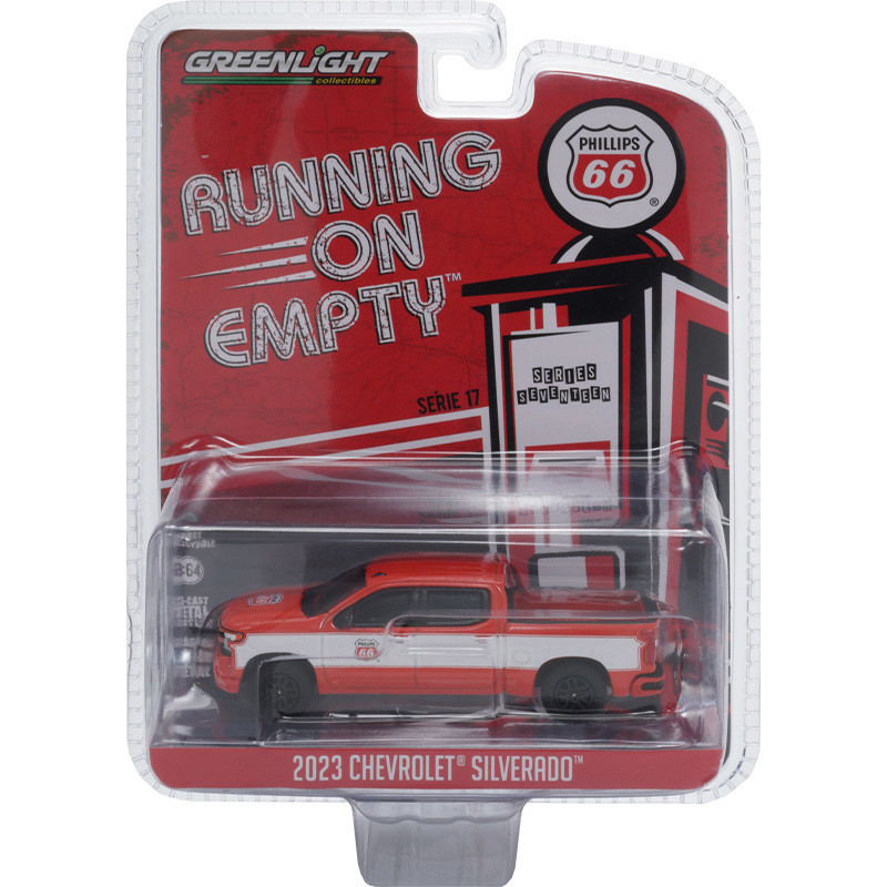 แสงสีเขียว Greenlight 1:64 2023เชฟโรเลต Silverado จำลองโลหะผสมรถรุ่นคอ ...