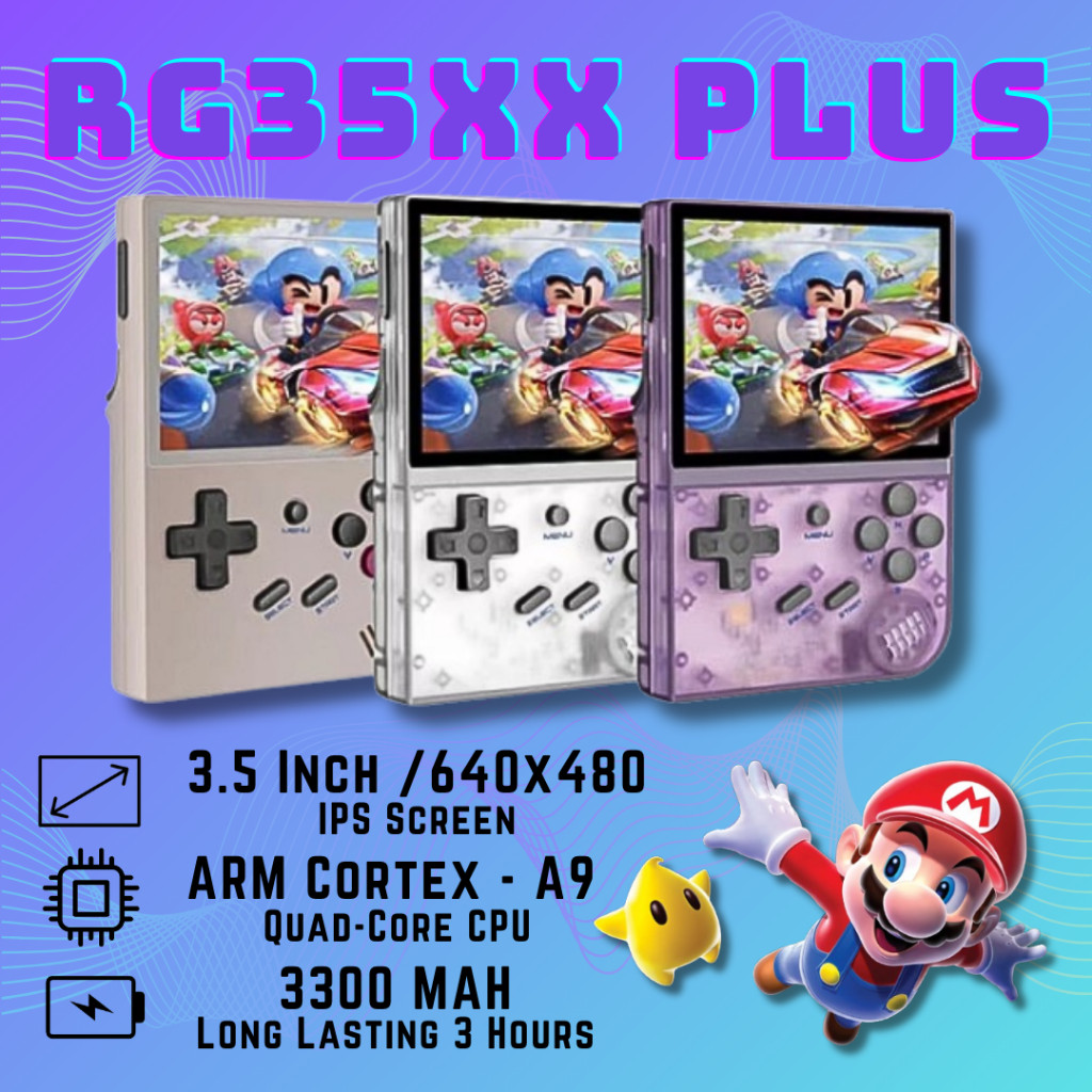 2024 คอนโซลเกมมาใหม่เกมคอนโซล RG35XX Emulator GBA Simulator DS 2 ...