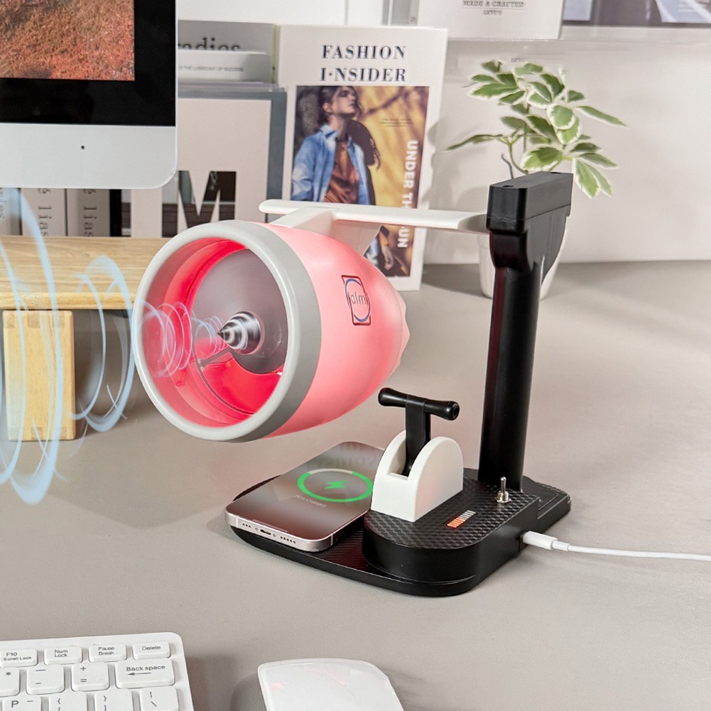 เดสก์ท็อป USB Turbo Fan Engine Portable Jet Engine Humidifier 3D DIY ...