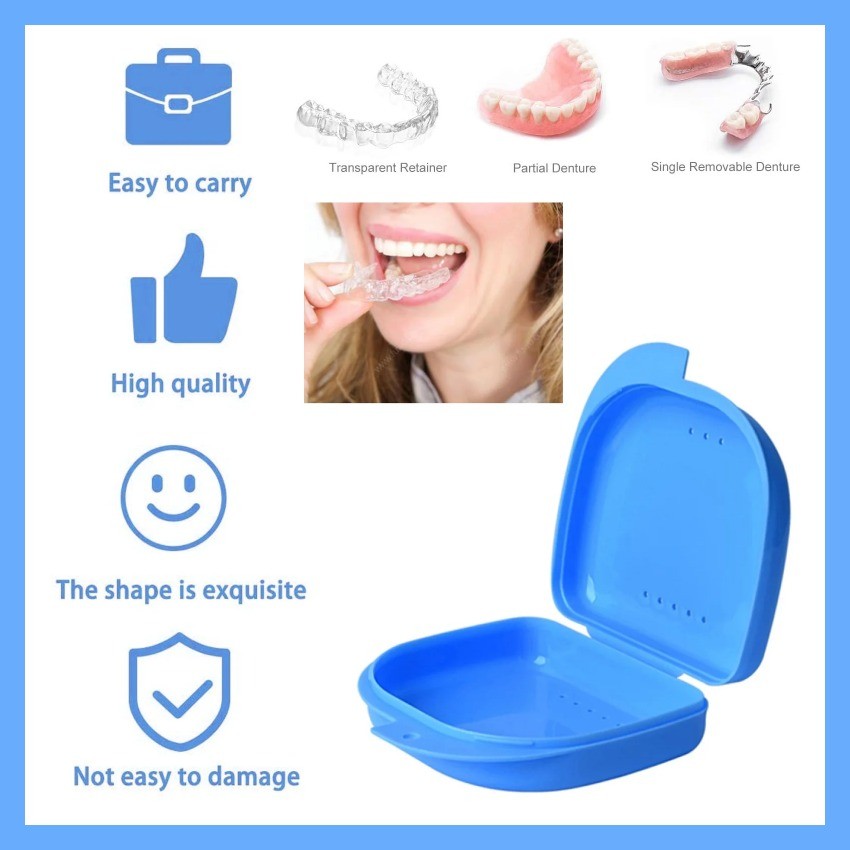 สไตล์ใหม่ Retainer Case Retainer Container Travel Essentials Night ...