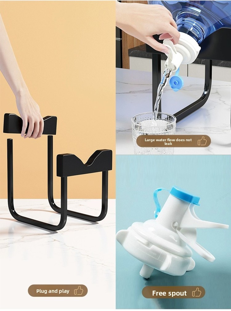 JUJIAJIA Thickened large pure water bucket water pouring bracket ...