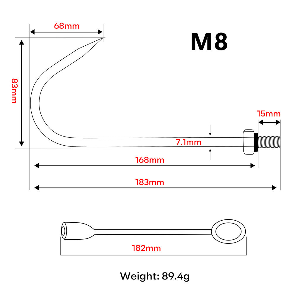 Sanlike ตกปลา Gaffi M6/M8 ตะขอตกปลา - สแตนเลสพิเศษ Strong Sharp ตกปลา ...