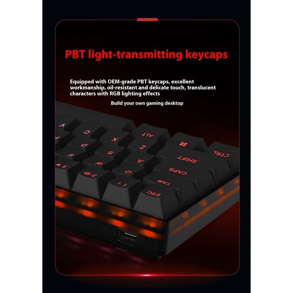 MADCATZ FIRE68 คีย์บอร์ดแม่เหล็ก 65% RGB สวิตช์แม่เหล็กอลูมิเนียมแบบถอด ...