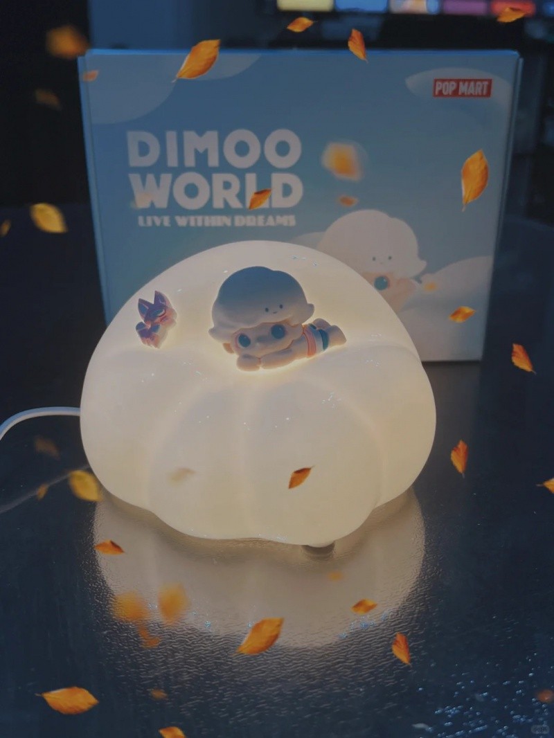 [ของแท้] Bubble Mart dimoo เมฆโคมไฟเซรามิกไฟกลางคืนกระแสของขวัญ ...