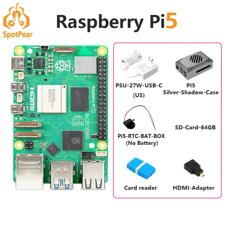 Raspberry Pi 5 ของแท้อย่างเป็นทางการรุ่น Pi5 2GB / 4GB / 8GB RAM Option ...