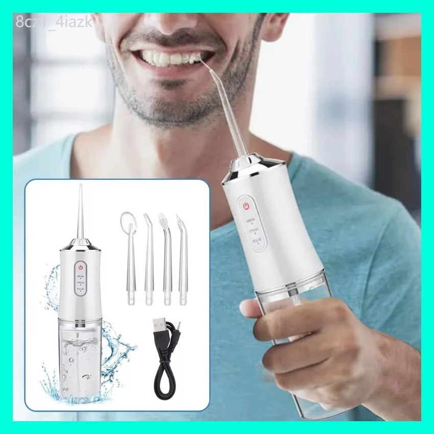 Powerful Dental Water Jet Pick Flosser Mouth Washing Machine Portable ...