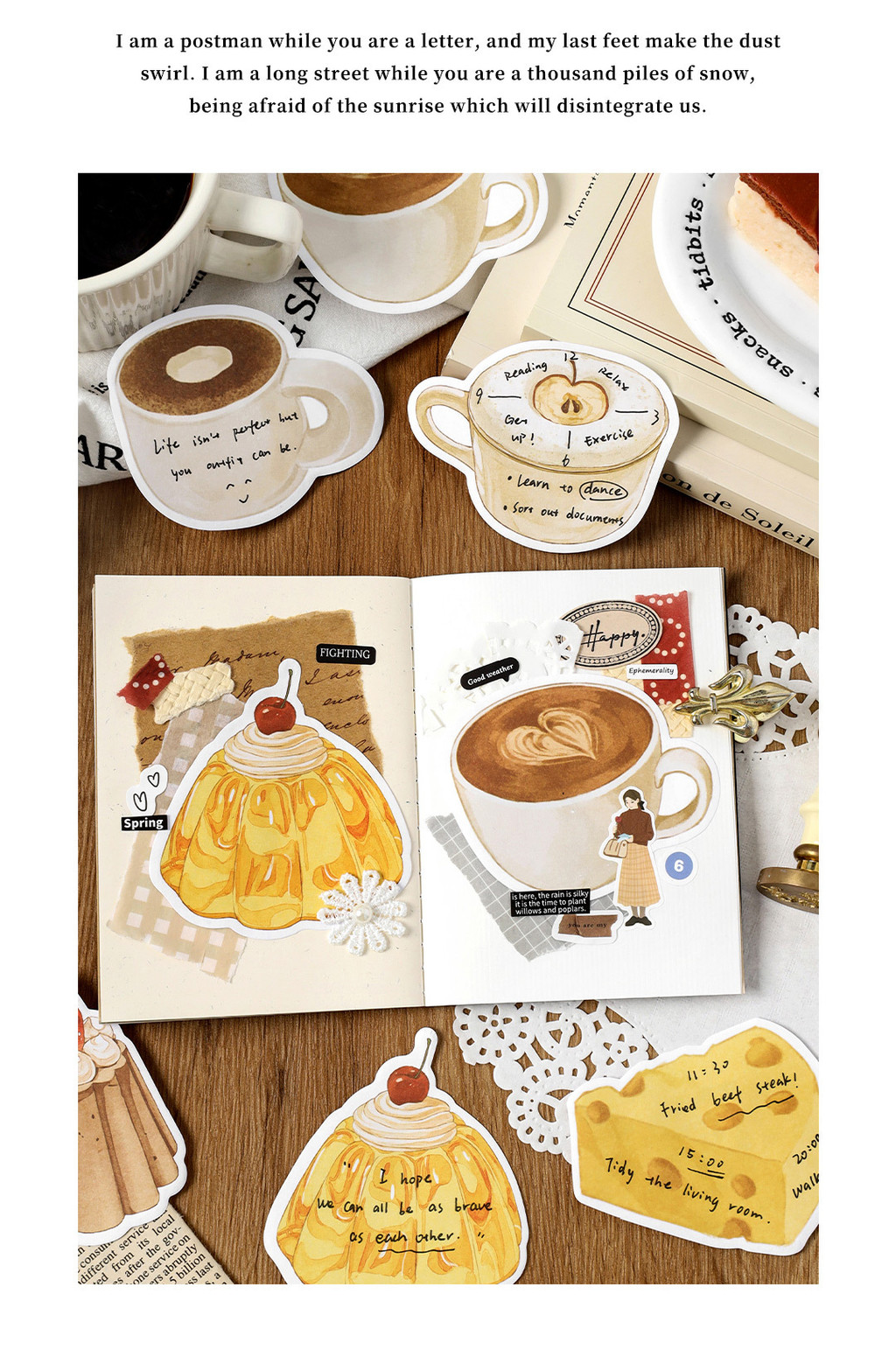 Idako [Dessert Pie Free Series] 30 ชิ้นข้อความขนมน่ารัก Sticky Notes ...