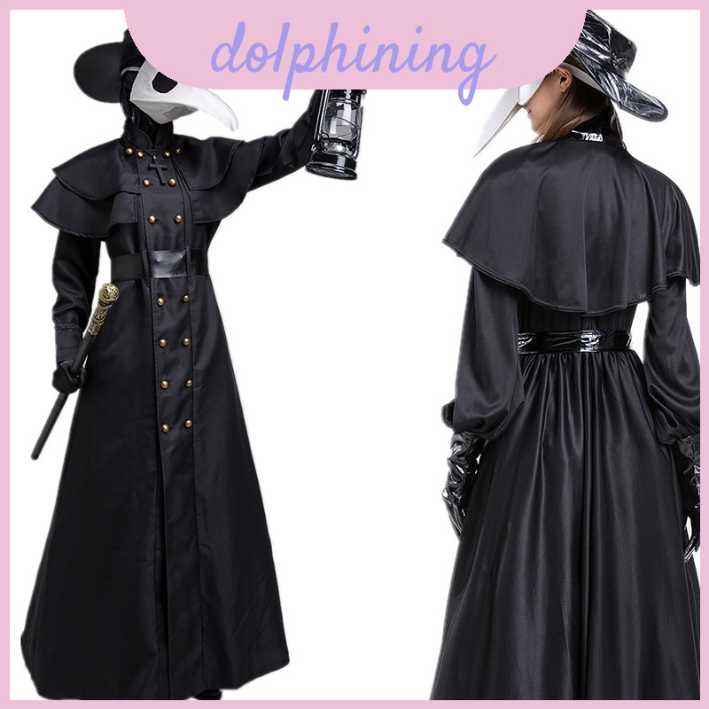 เครื่องแต่งกาย Alluring Doctor Plague มาพร้อม Hooded Robe, หน้ากาก และ ...