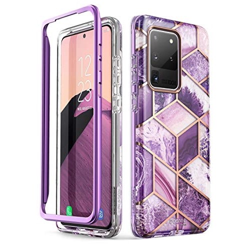 Custodia I-Blason Cosmo Series Per Samsung Galaxy Note 20 5G – Design Marmo Ocean, Paraurti Antiurto - 2