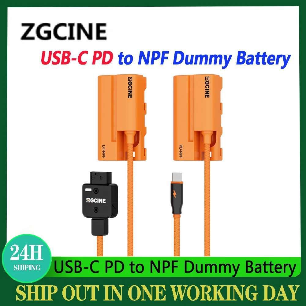 Cavo Batteria Fittizio Zgcine Usb-C Pd A Fz-100, 60Cm/1.96Ft, Tensione Di Uscita: 8V/2A, Cavo Intrecciato