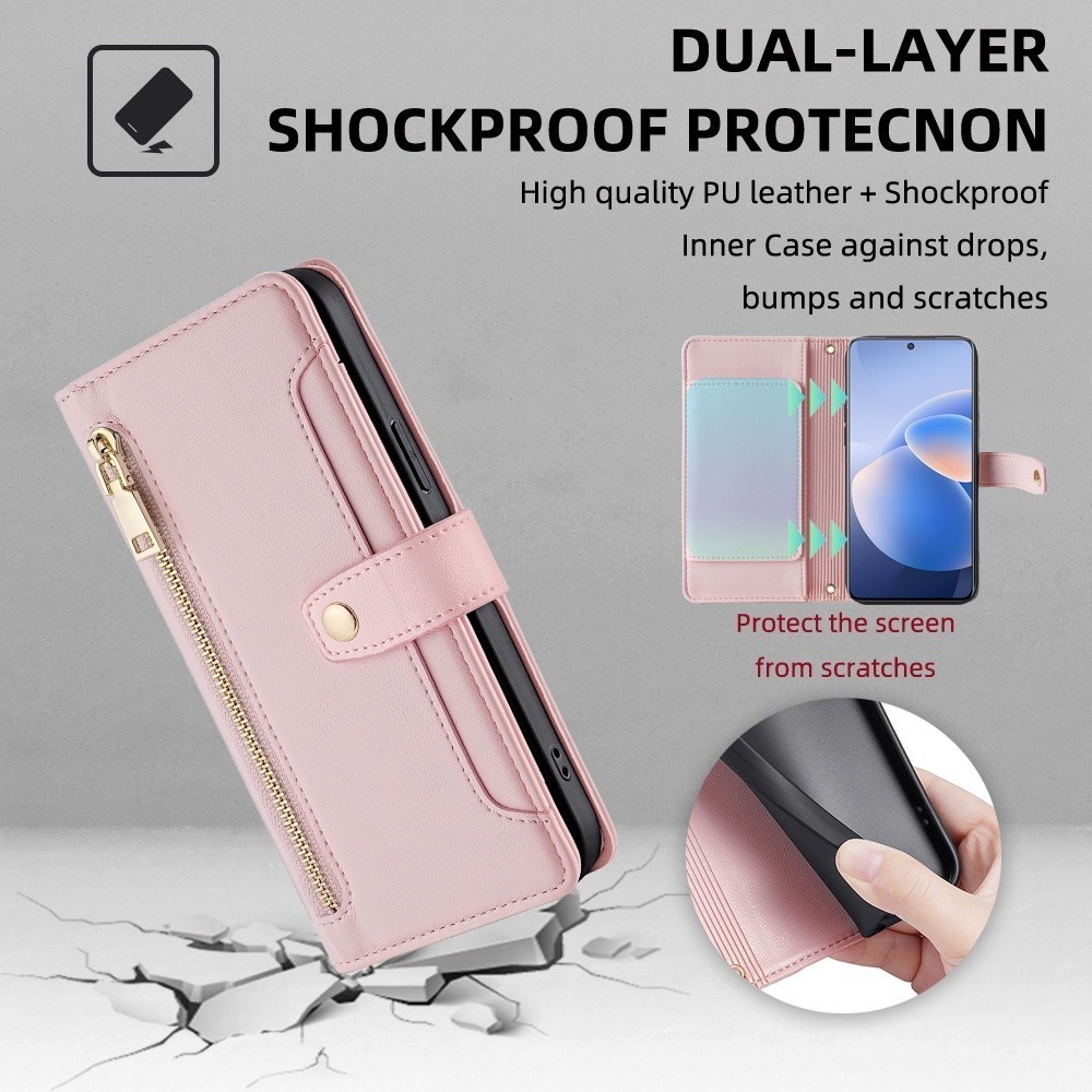 สําหรับ OPPO A3X A3 4G 5G CPH2641 CPH2681 CPH2669 กระเป๋าสตางค์ 2 สาย ...