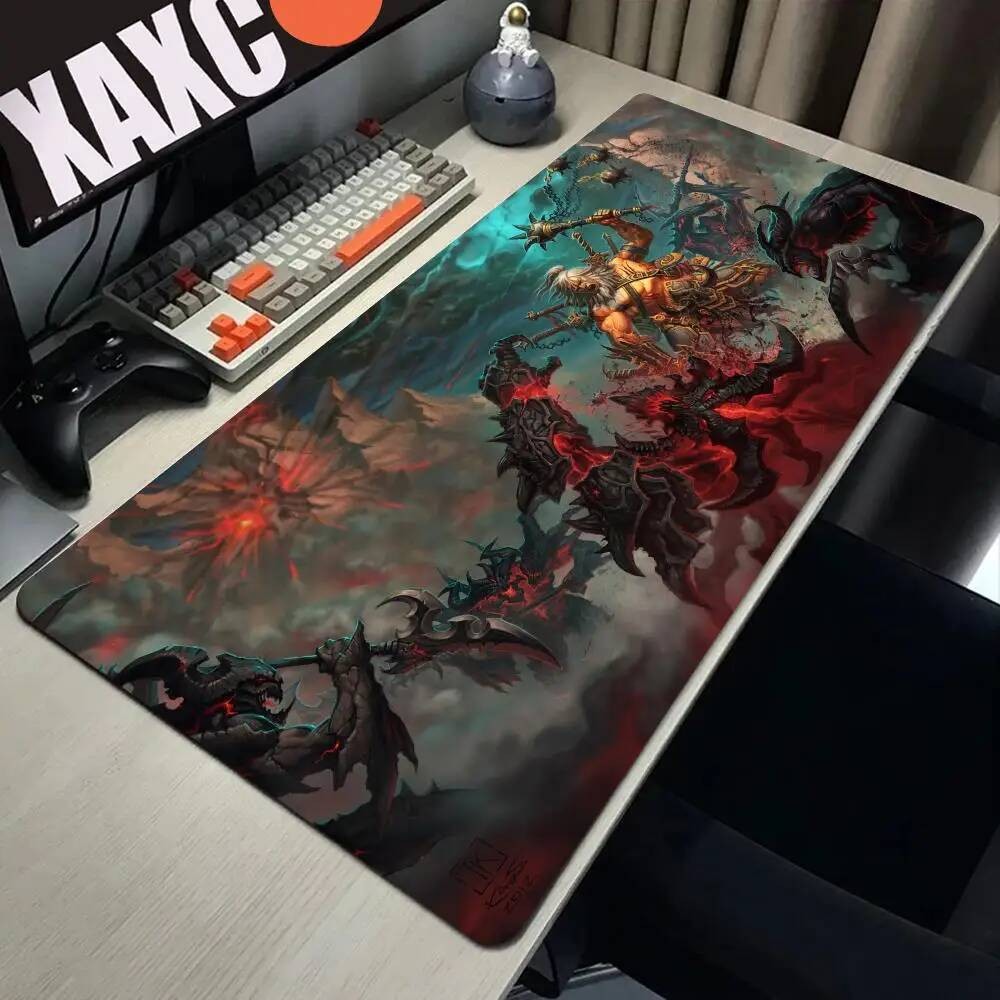 Diablo 4 Gaming Mousepad Gamer คีย์บอร์ดคอมพิวเตอร์กันลื่นขยายแผ่นยาง ...