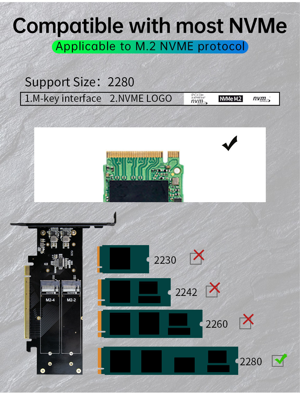 Jeyi 4 SSD ถึง PCIe 4.0 การ์ดขยาย, 4 NVMe M.2 M คีย์ SSD ถึง PCIe X16 ...